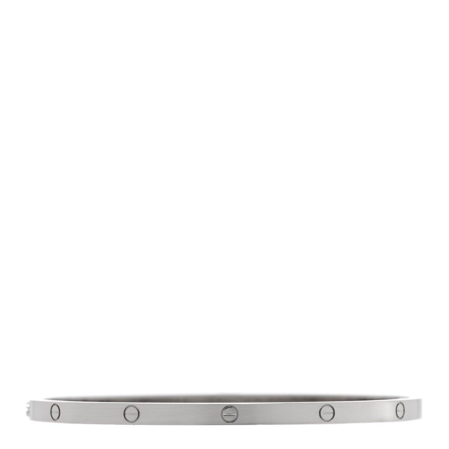 Cartier 18K White Gold Small LOVE Bracelet 19 1 of 6