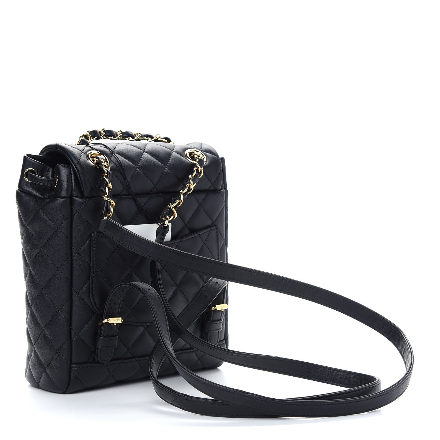 Chanel Calfskin Quilted Mini Urban Spirit Backpack Black 3 of 10