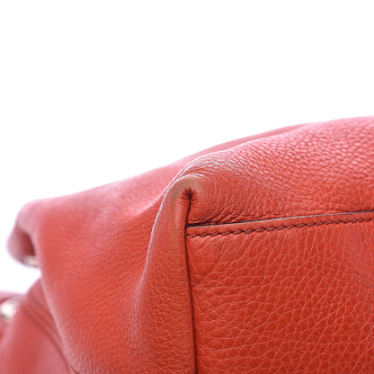Gucci Pebbled Calfskin Medium Soho Chain Shoulder Bag Sun Orange 9 of 18