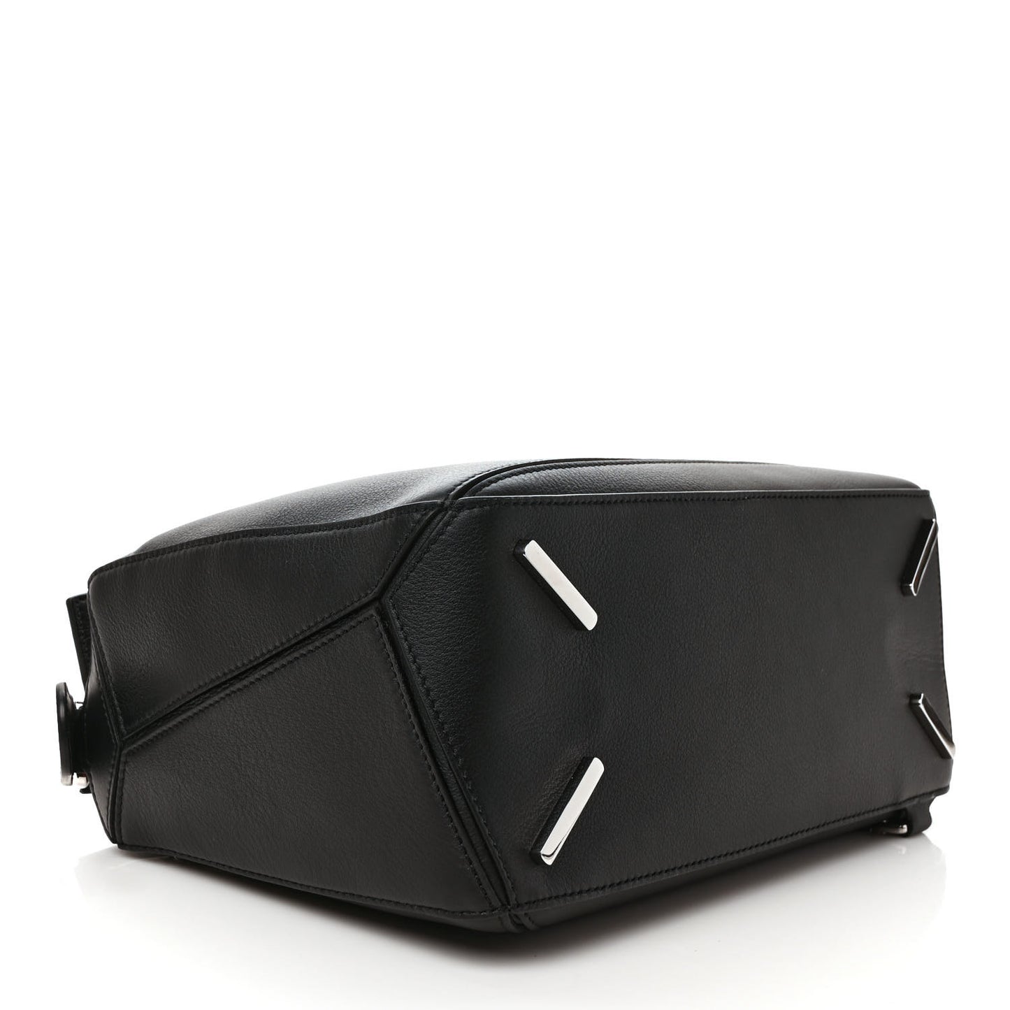 Calfskin Medium Puzzle Bag Black