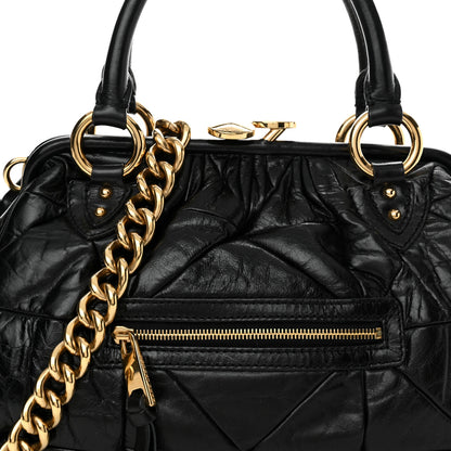 Marc Jacobs Calfskin Patchwork Stam Black 7 of 15