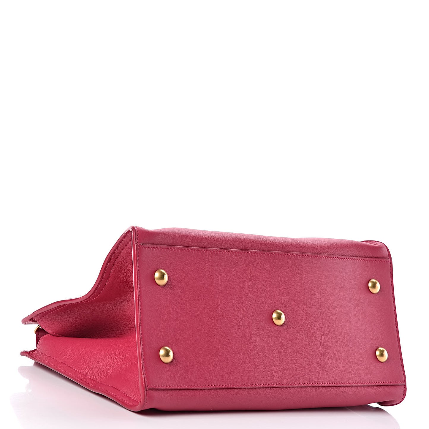 Calfskin Small Classic Y Cabas Fuchsia