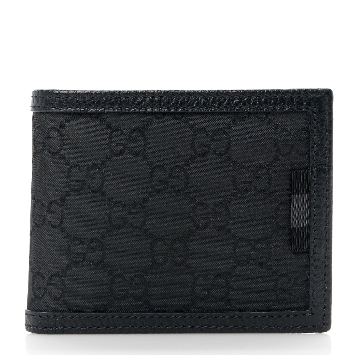 Nylon Monogram Bi-Fold Wallet Black