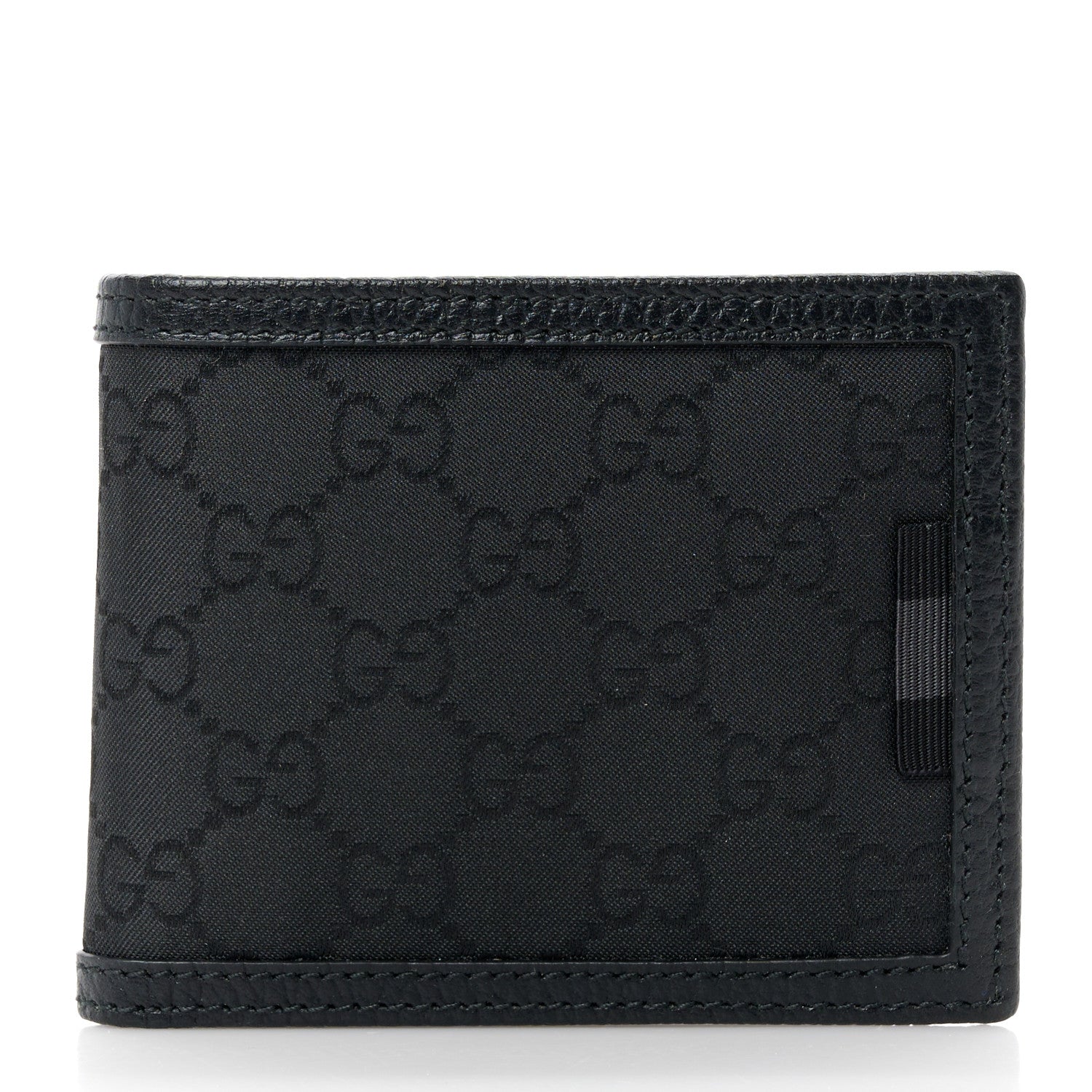 Gucci Nylon Monogram Bi-Fold Wallet Black 1 of 11