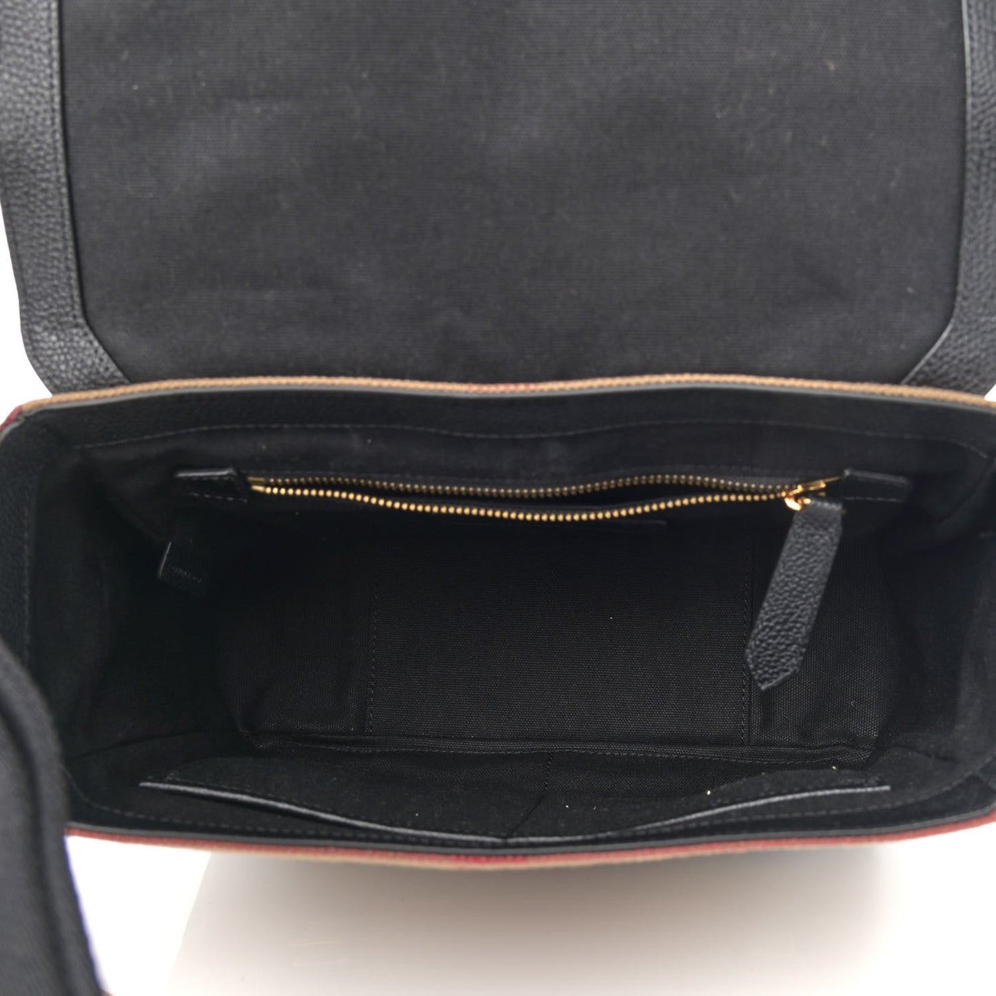 Canvas Mega Check Small Baildon Messenger Bag Black