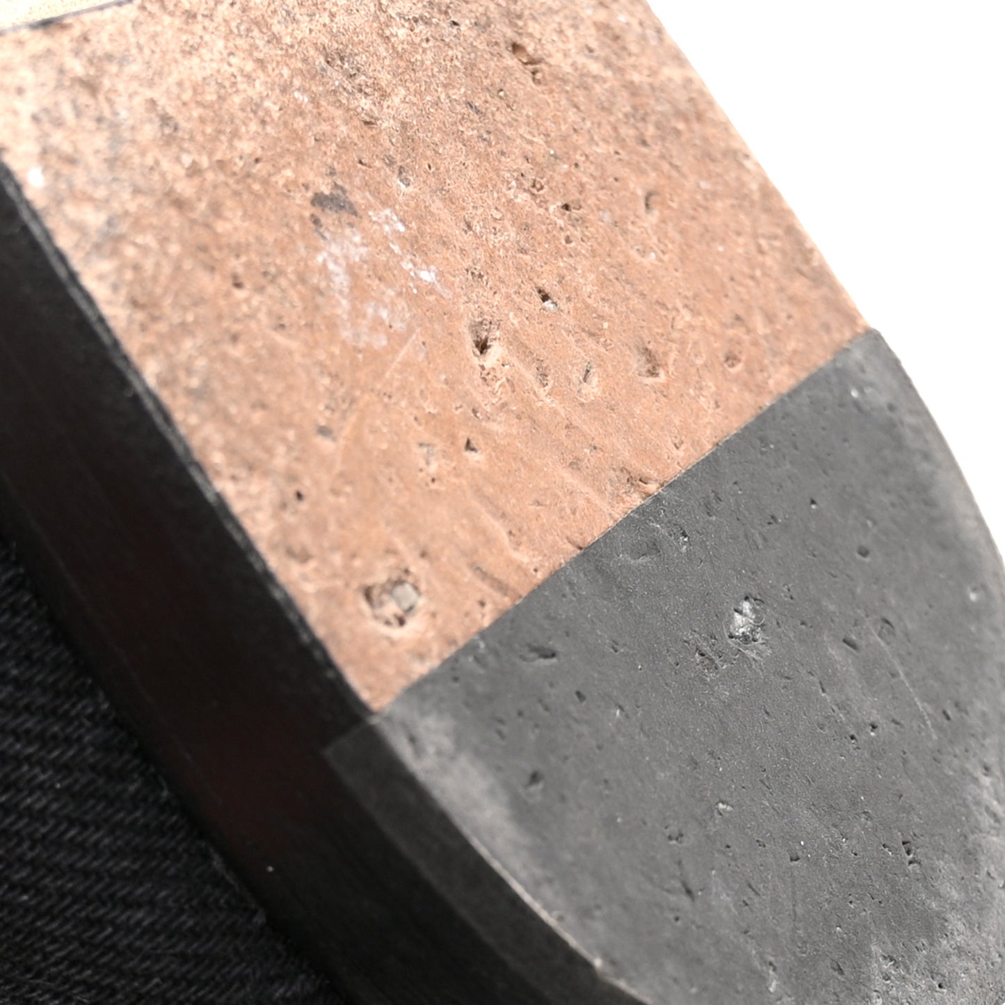 Denim Printed Cap Toe Ballerina Flats 39.5 Black White