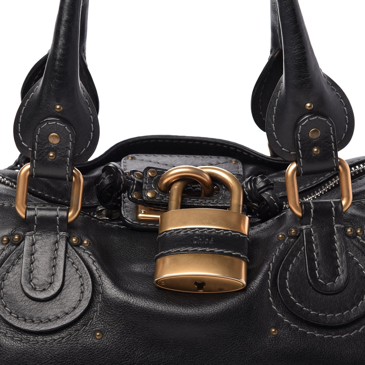 Chloe Calfskin Medium Paddington Satchel Black 10 of 10