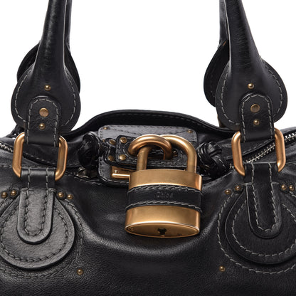 Chloe Calfskin Medium Paddington Satchel Black 10 of 10