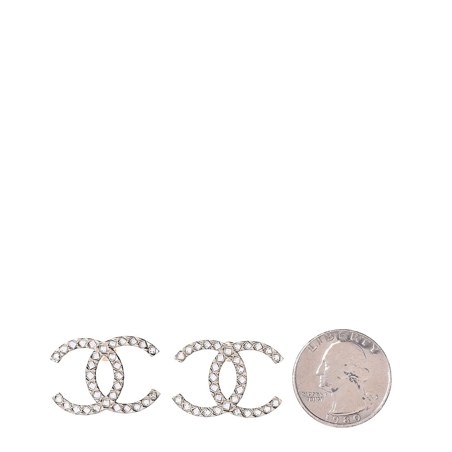 Baguette Crystal High Society CC Earrings Gold