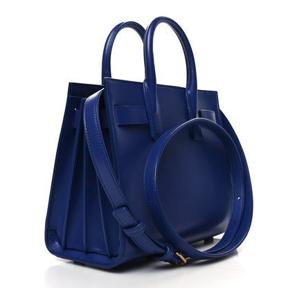 Saint Laurent Smooth Calfskin Nano Sac De Jour Blue Saphir 3 of 10