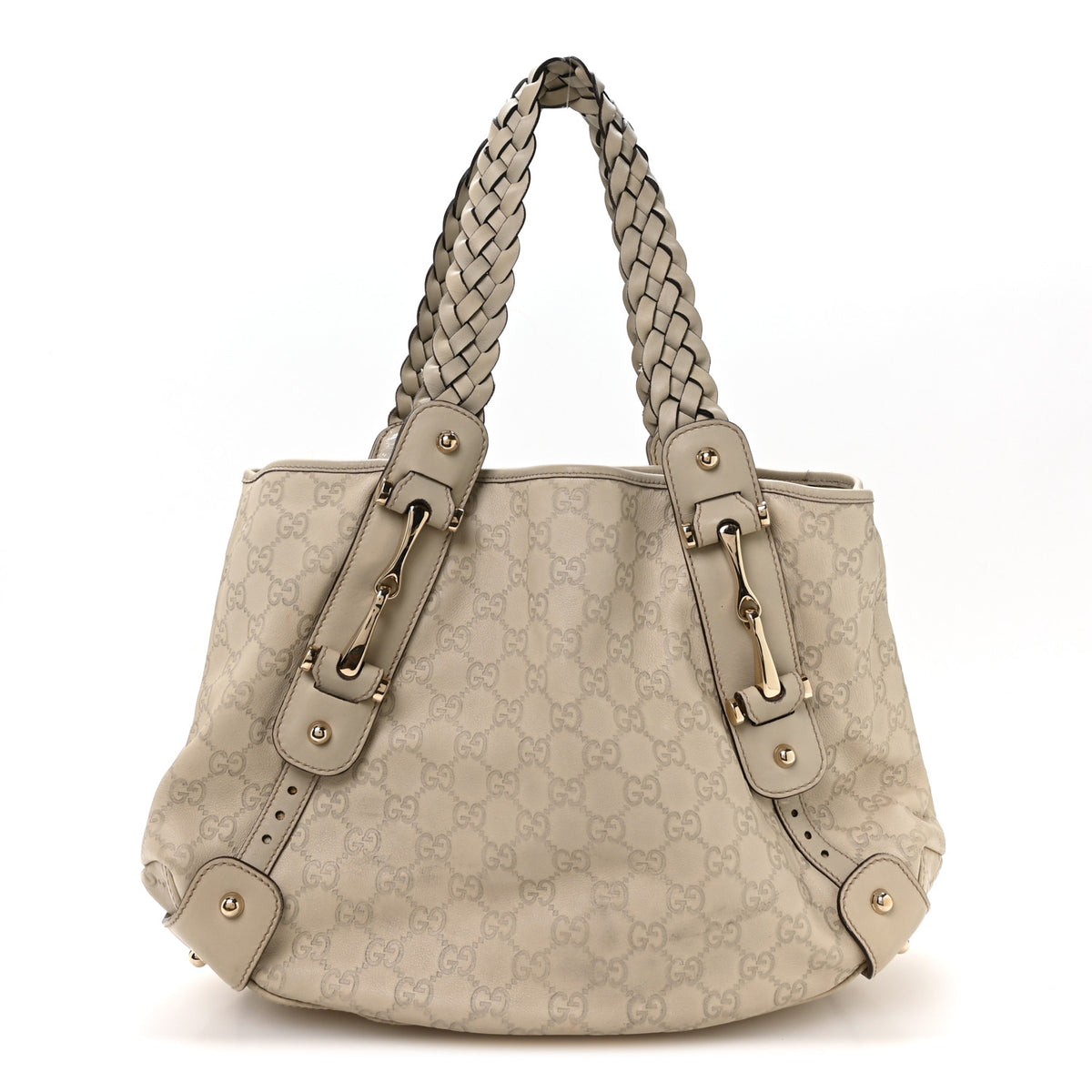 Gucci Guccissima Small Pelham Shoulder Bag Off White 1 of 10