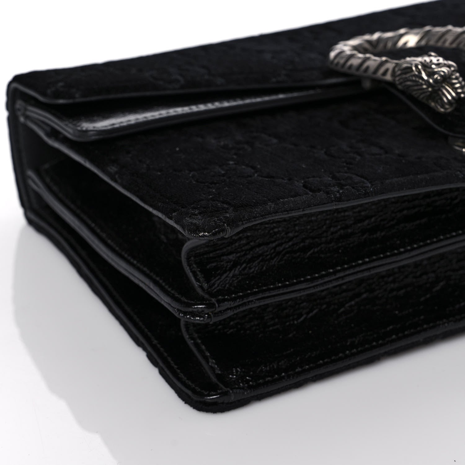 Gucci Velvet GG Monogram Small Dionysus Shoulder Bag Black 8 of 10