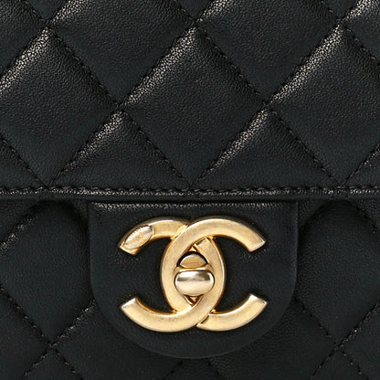 Chanel Lambskin Quilted Small Chic Pearls Flap Black 9 of 12