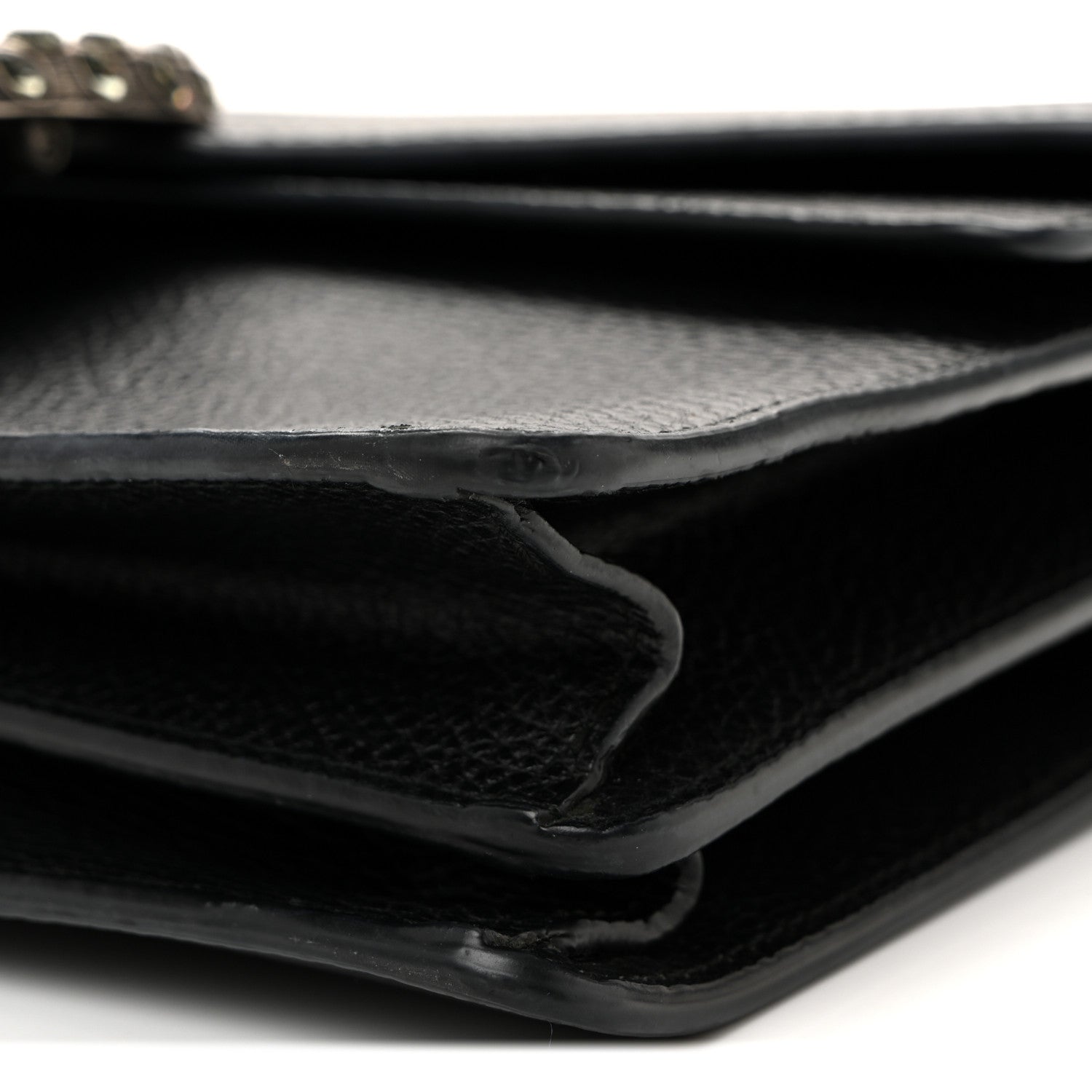 Gucci Pebbled Calfskin Small Dionysus Shoulder Bag Black 10 of 13