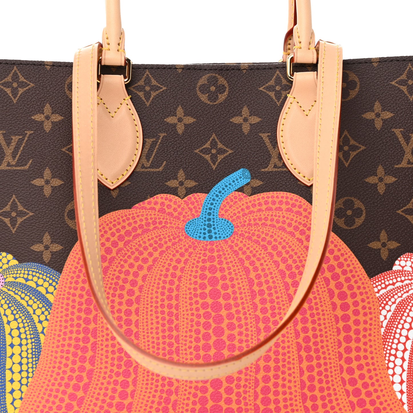 LV X YK Monogram Pumpkin Onthego MM Multicolor