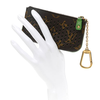 Louis Vuitton Monogram Perforated Key Pouch Green 2 of 7