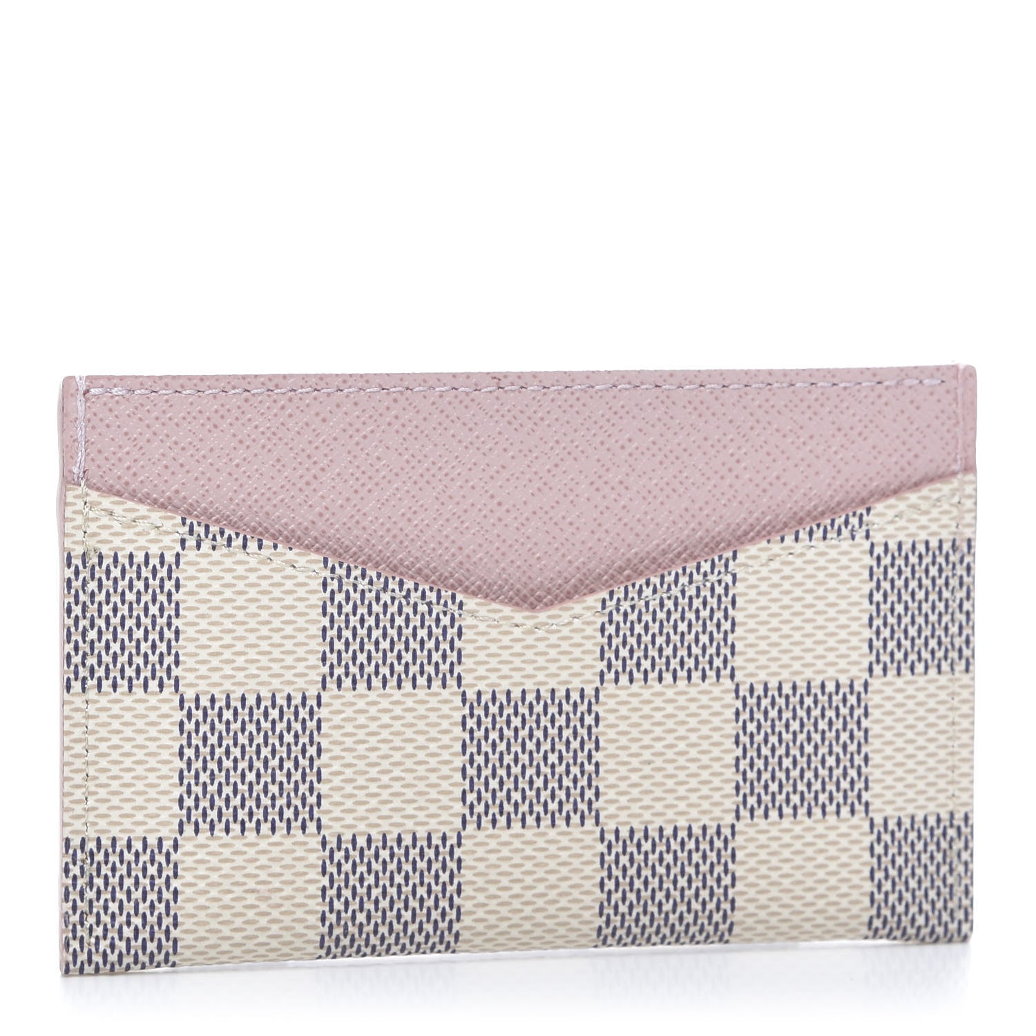 Louis Vuitton Damier Azur Daily Card Holder Rose Ballerine 3 of 9