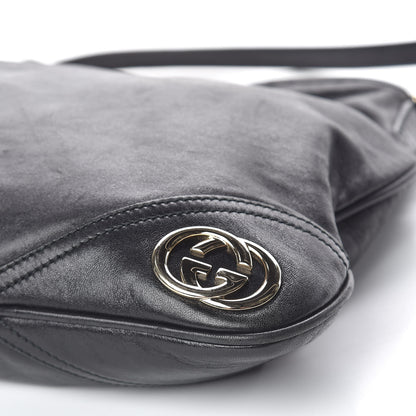 Gucci Calfskin Medium New Britt Hobo Black 9 of 14