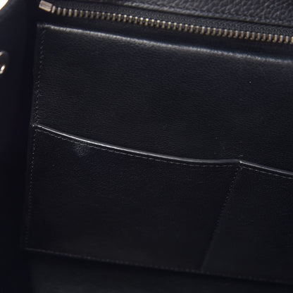 Celine Drummed Calfskin Suede Small Trapeze Black 9 of 16