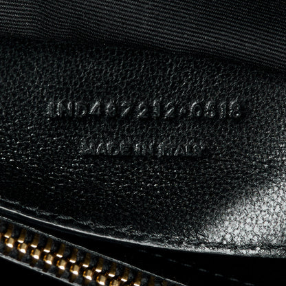 Saint Laurent Sheepskin Matelasse Chevron Monogram Large College Bag Black 8 of 11