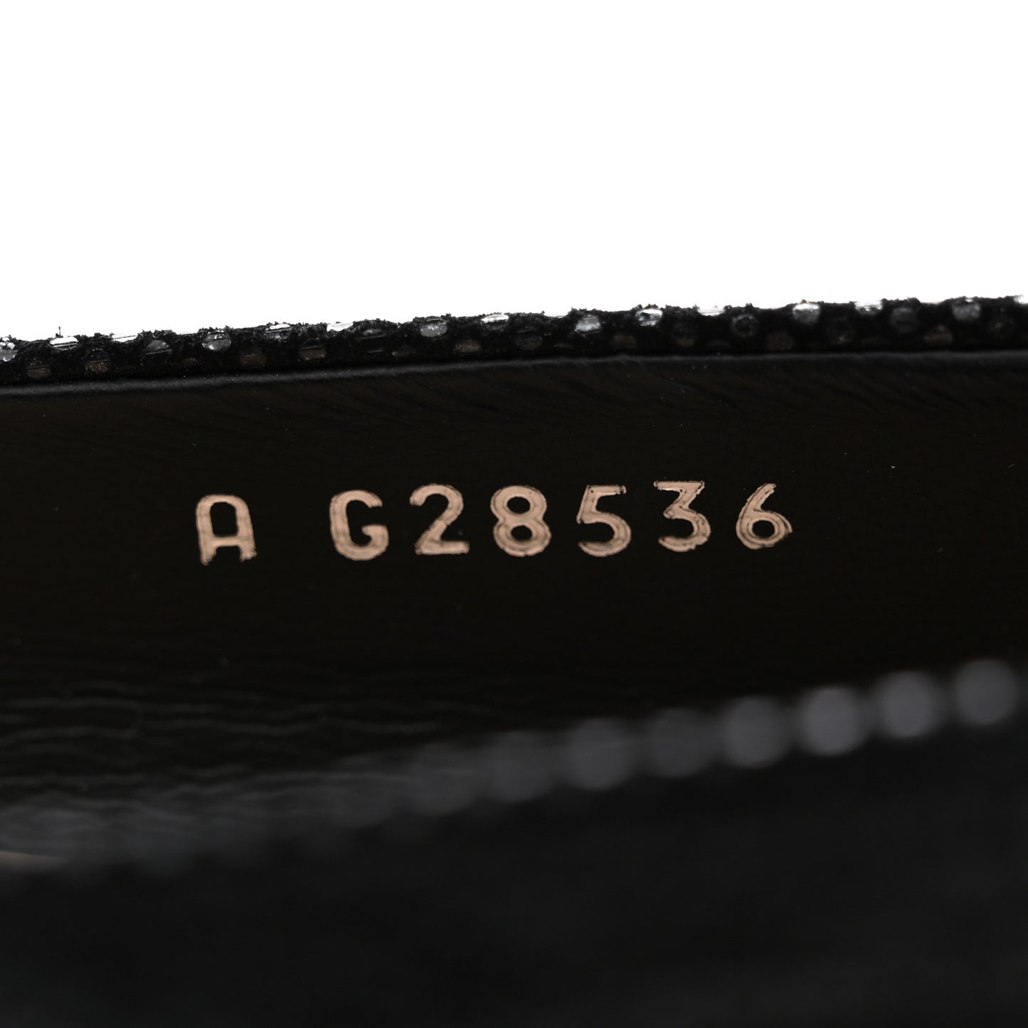 Fantasy Goatskin Patent Calfskin Crystal Cap Toe CC Ballerina Flats 39 Black