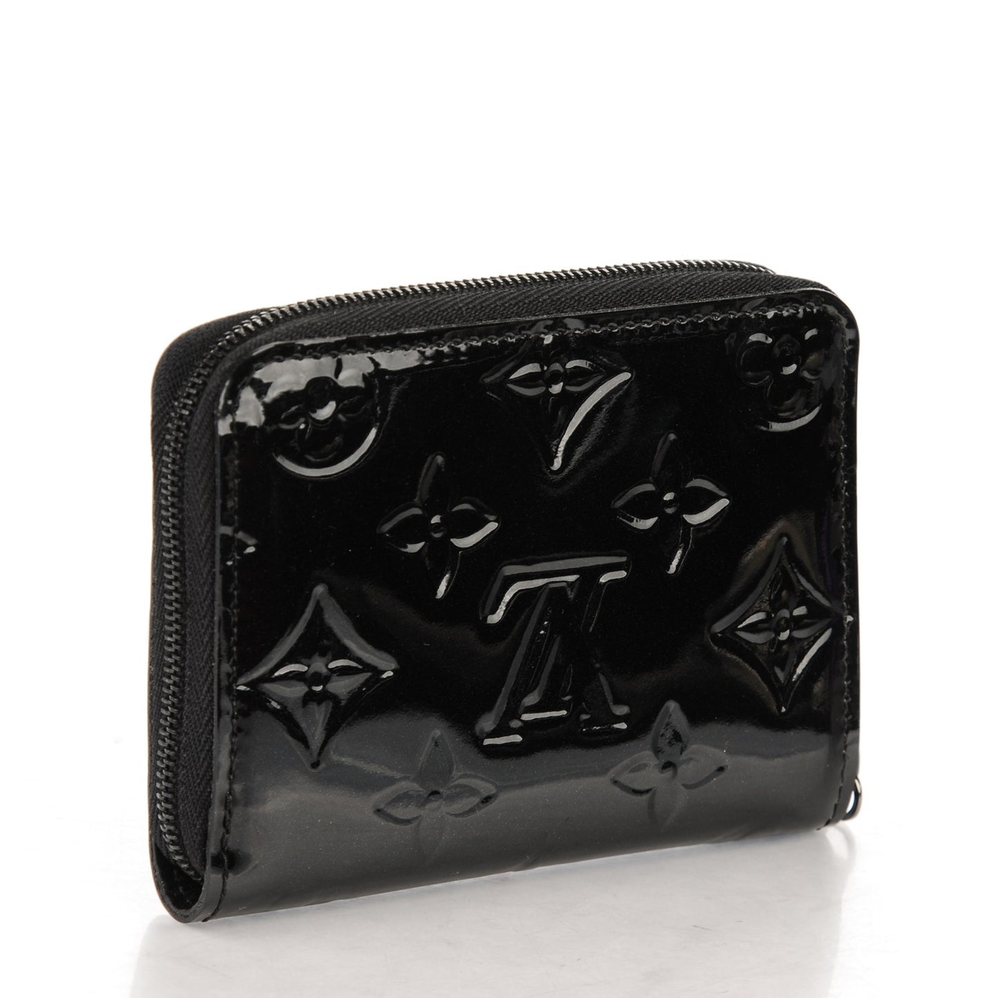 Vernis Zippy Coin Purse Wallet Noir Magnetique