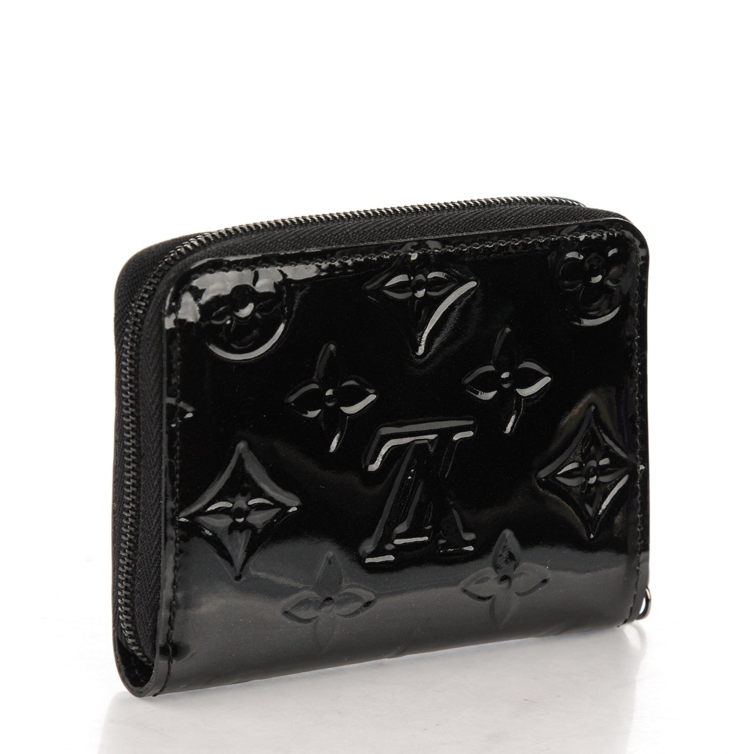 Louis Vuitton Vernis Zippy Coin Purse Wallet Noir Magnetique 3 of 7