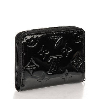 Louis Vuitton Vernis Zippy Coin Purse Wallet Noir Magnetique 3 of 7