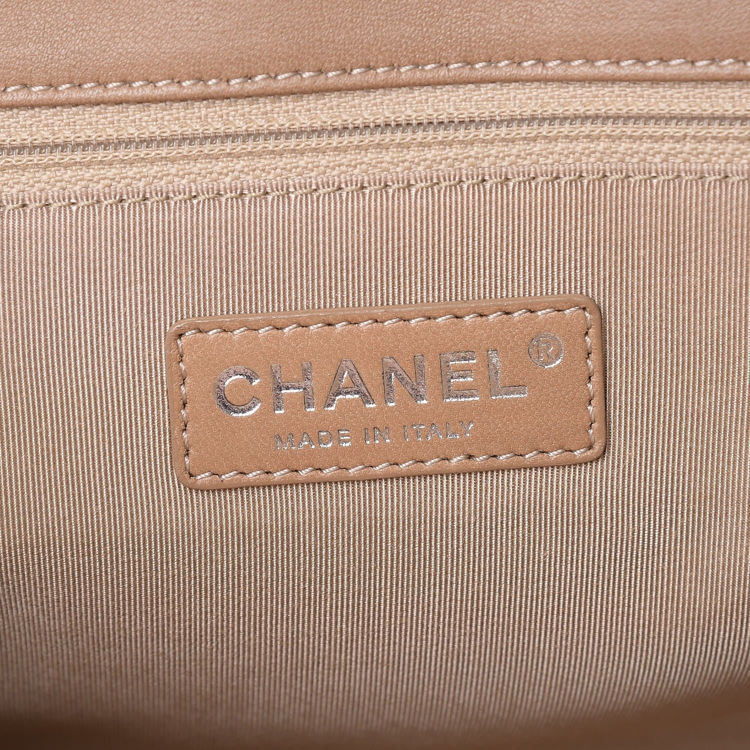 Chanel Patent Quilted Accordion Mademoiselle Flap Beige 6 of 10