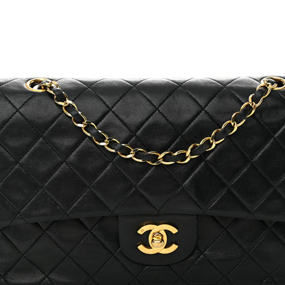 Chanel Lambskin Quilted Medium Double Flap Black 8 of 14
