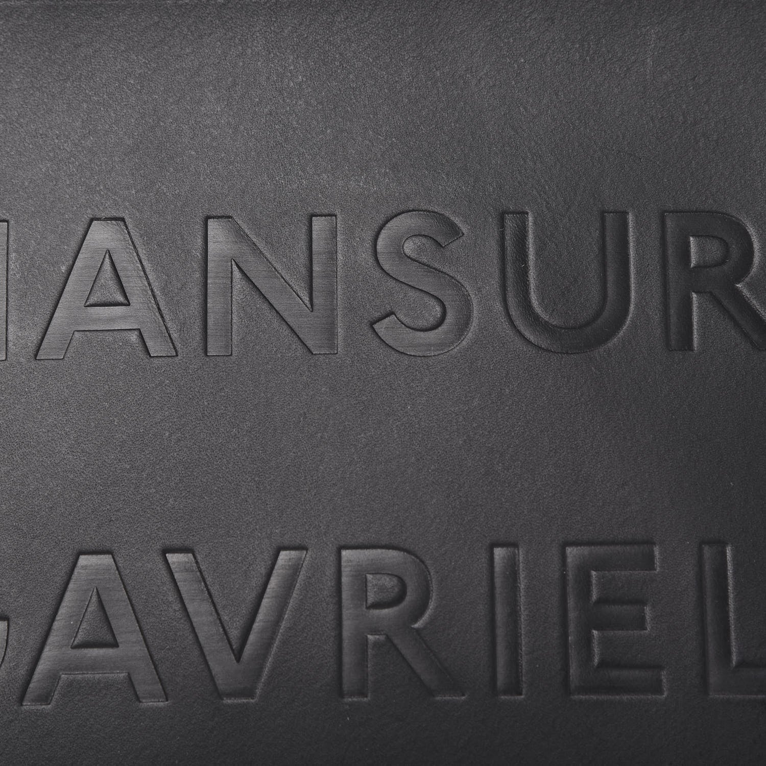 Mansur Gavriel Calfskin Logo Debossed Bag Black 9 of 10