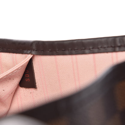 Louis Vuitton Damier Ebene Neo Neverfull MM Rose Ballerine 8 of 14