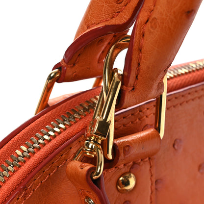 Louis Vuitton Ostrich Alma BB Piment 15 of 15