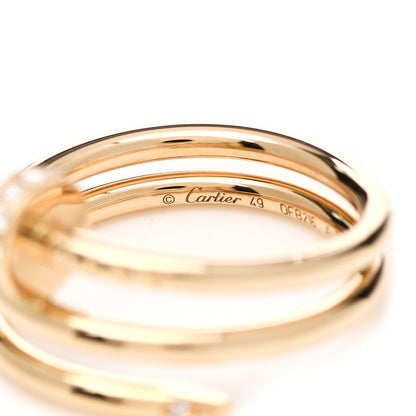 Cartier 18K Yellow Gold Diamond Juste Un Clou Wrap Ring 49 4.75 4 of 6