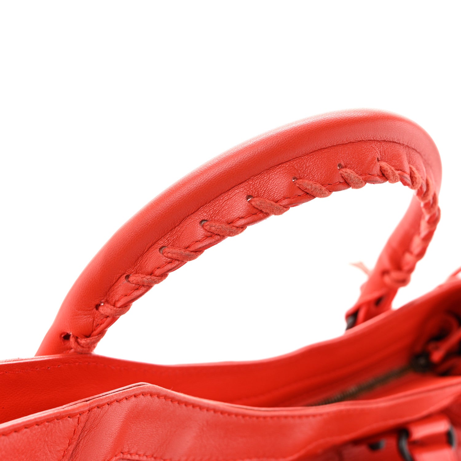 Balenciaga Agneau Perforated Classic Hardware Velo Rouge Grenade 13 of 17