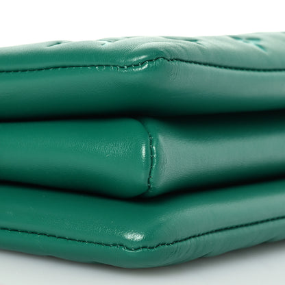 Louis Vuitton Lambskin Embossed Monogram Coussin BB Emeraude 10 of 15