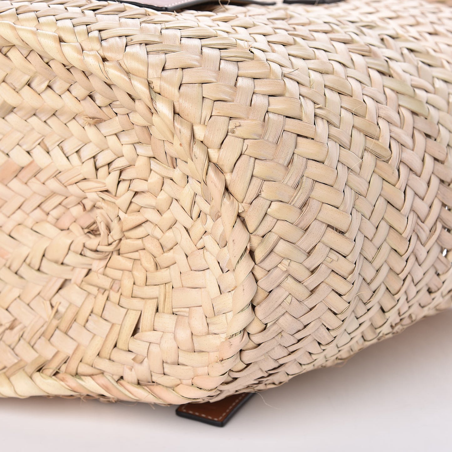 Raffia Basket Tote Bag Natural Tan