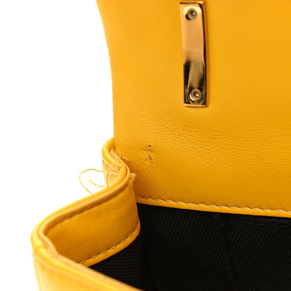 Burberry Lambskin Quilted Small Lola Bag Deep Saffron 11 of 12