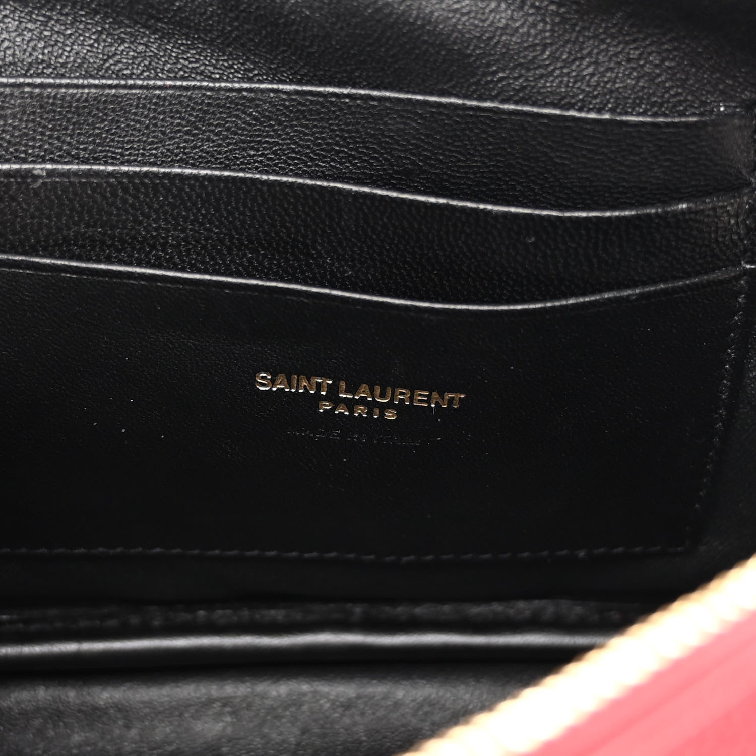 Saint Laurent Grain De Poudre Matelasse Monogram Mini Lou Camera Bag Eros Red 6 of 10