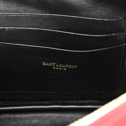 Saint Laurent Grain De Poudre Matelasse Monogram Mini Lou Camera Bag Eros Red 6 of 10