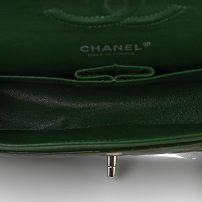 Chanel Patent Calfskin Quilted Medium Double Flap Green 4 of 8