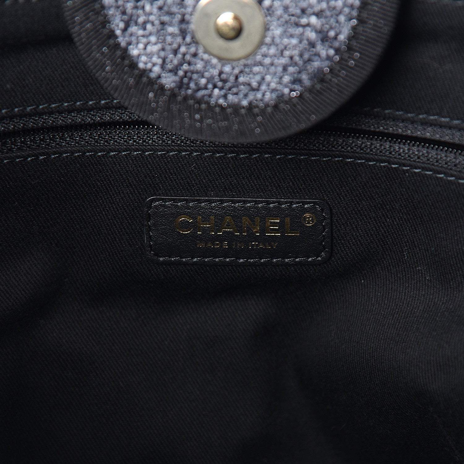 Chanel Canvas Medium Deauville Tote Charcoal 5 of 9