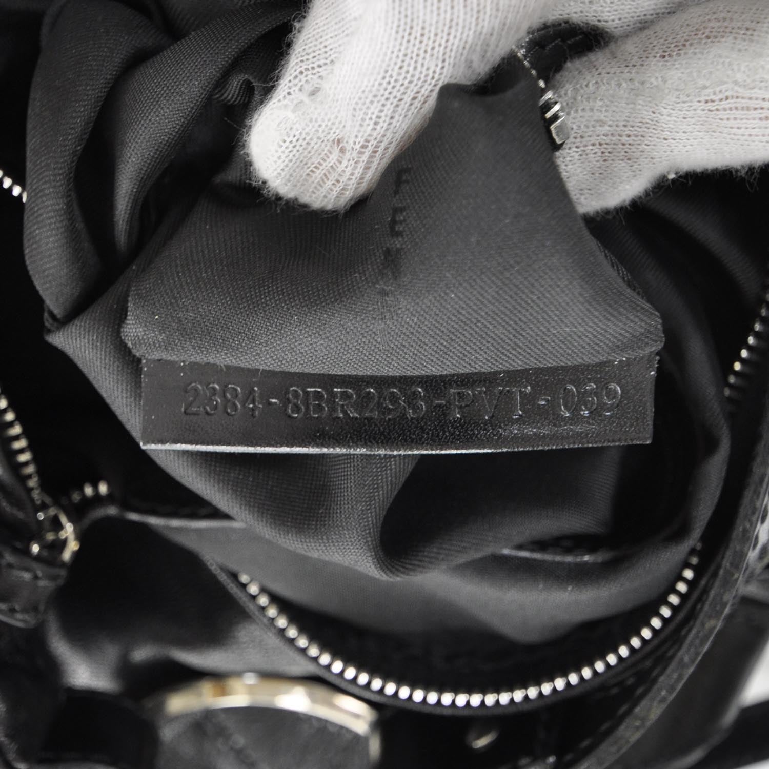 Fendi Leather Biga Hobo Black 7 of 10