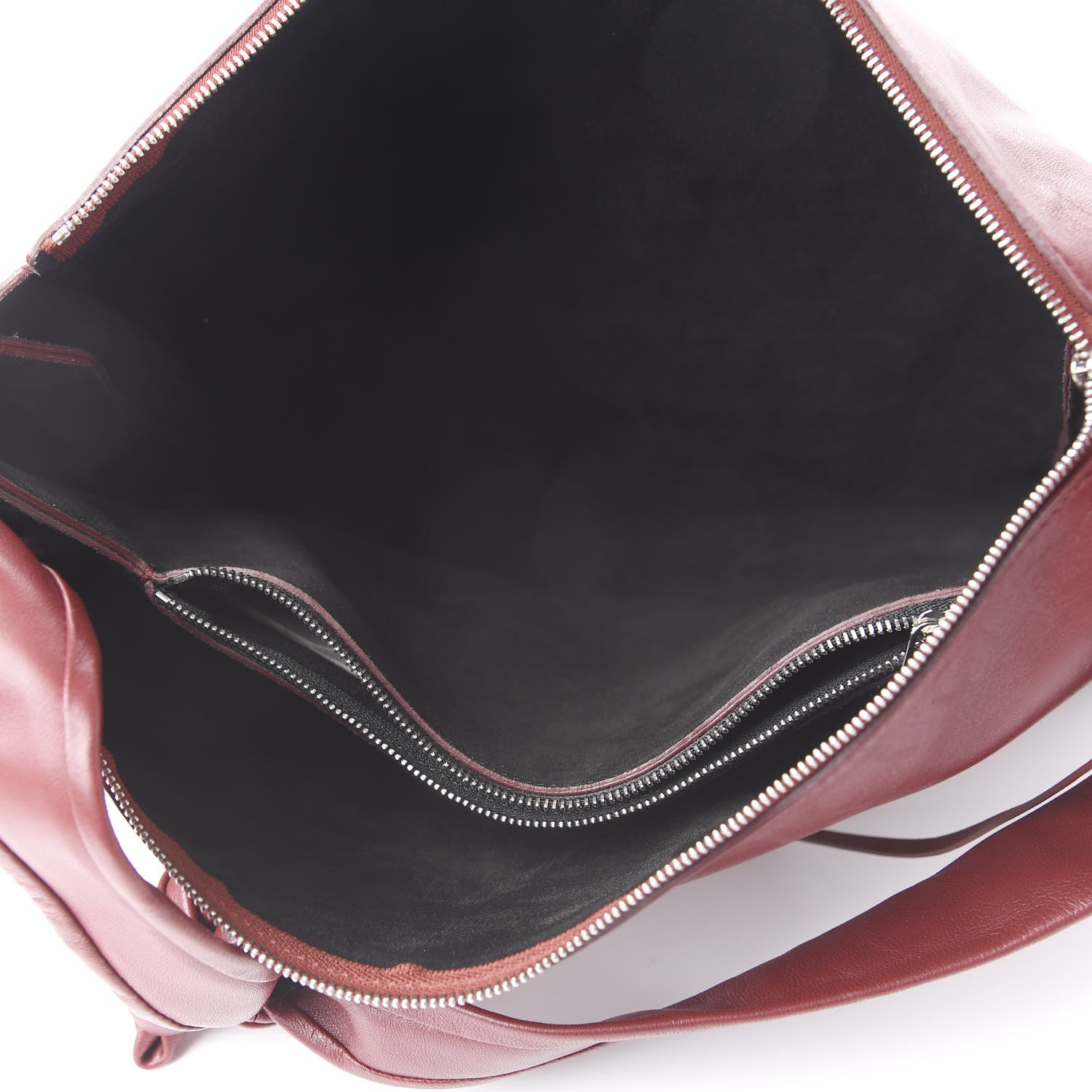 Celine Lambskin Medium Knotted Bag Burgundy 4 of 7