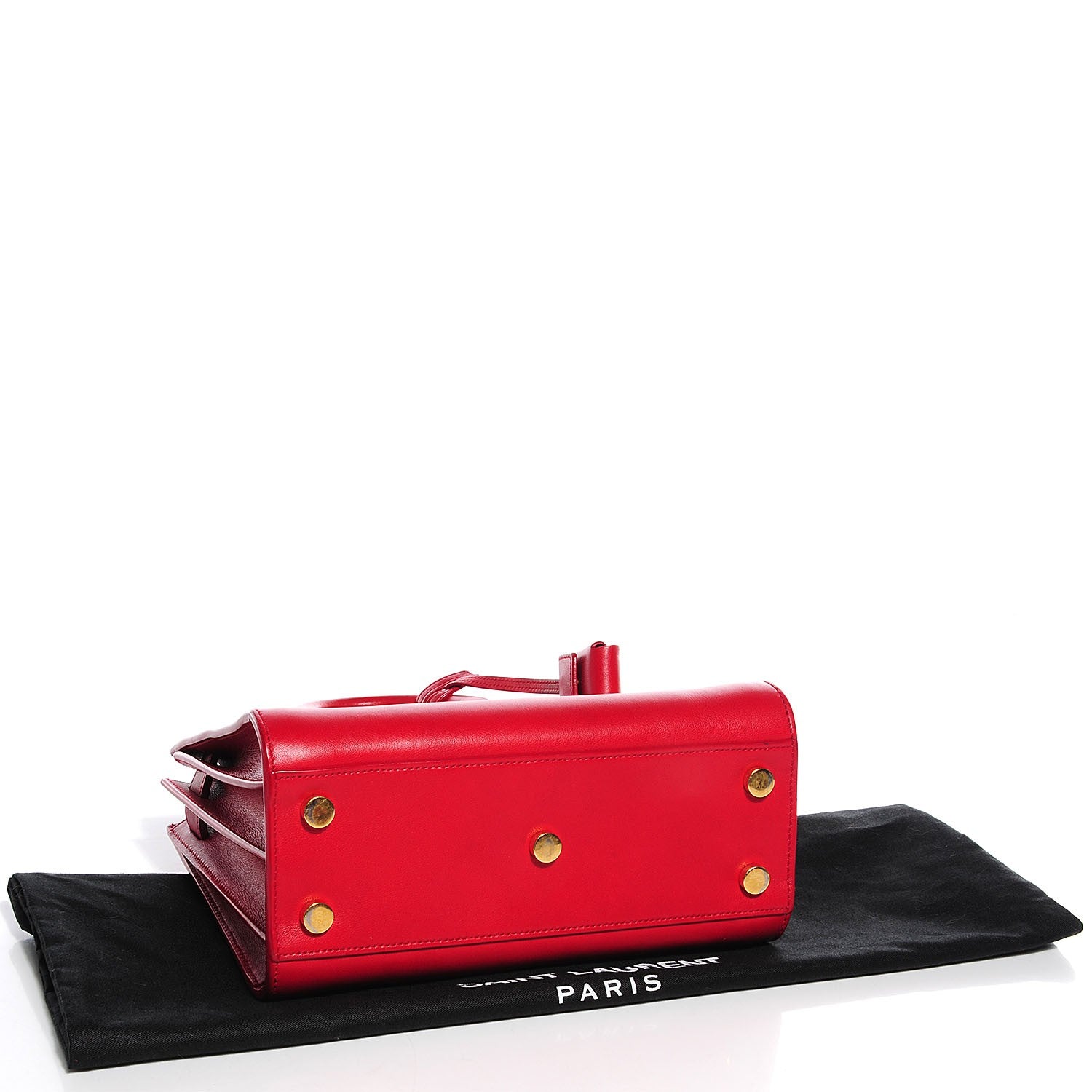 Saint Laurent Calfskin Nano Sac De Jour Lipstick Red 4 of 7