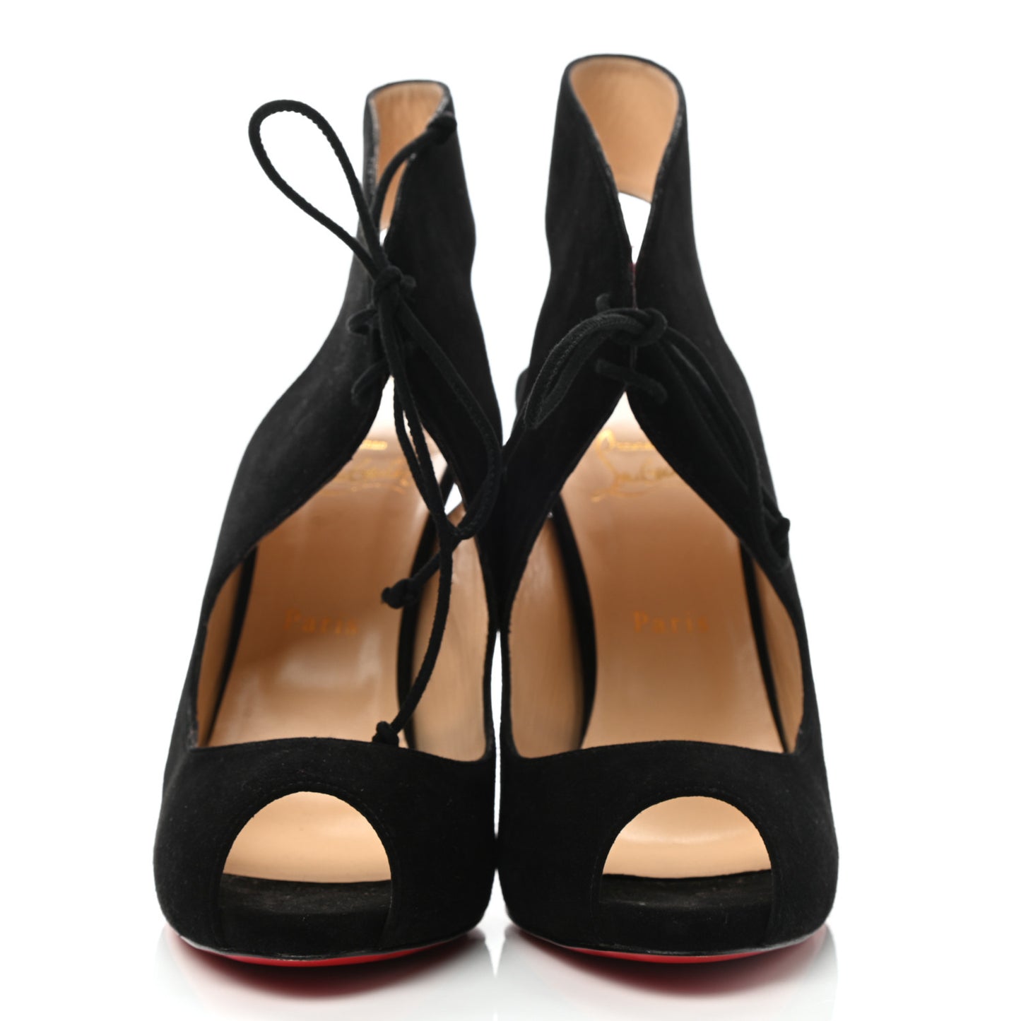 Suede Allegra 120 Peep Toe Pump 41 Black