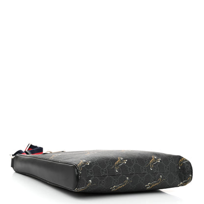 Gucci GG Supreme Monogram Tigers Web Messenger Bag Black Multicolor 4 of 10