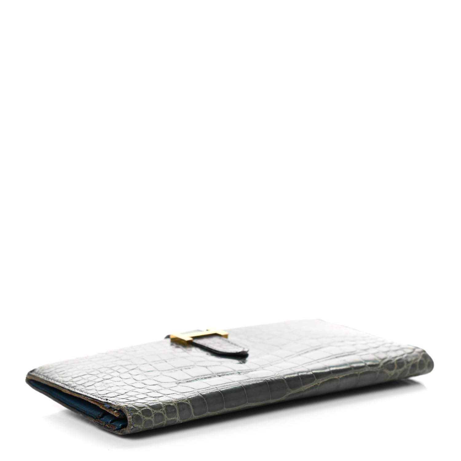 Hermes Shiny Alligator Bearn Wallet 4 of 11