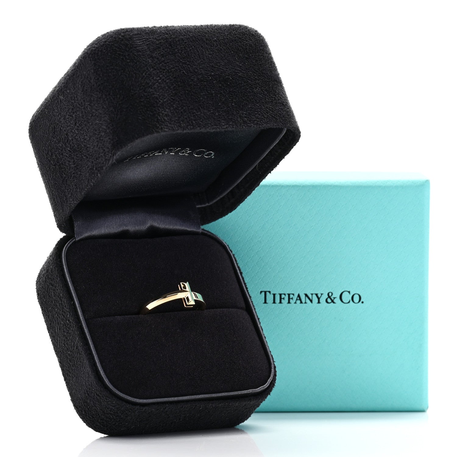 Tiffany 18K Yellow Gold T T1 Ring 54 7 5 of 5