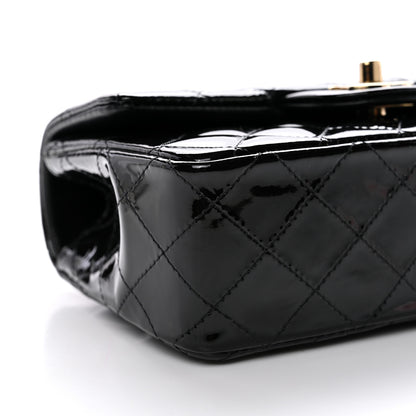 Chanel Patent Quilted Mini Top Handle Rectangular Flap Black 9 of 11